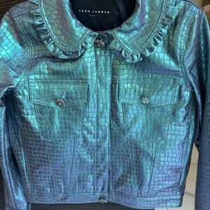 Tara Jarmon Iridescent Leather Jacket